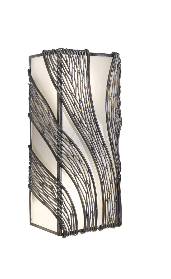 Varaluz Flow 240W02SL Wall Sconce Light - Steel