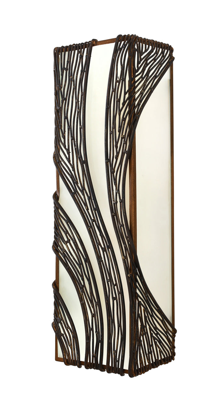 Varaluz Flow 240W03HO Wall Sconce Light - Hammered Ore