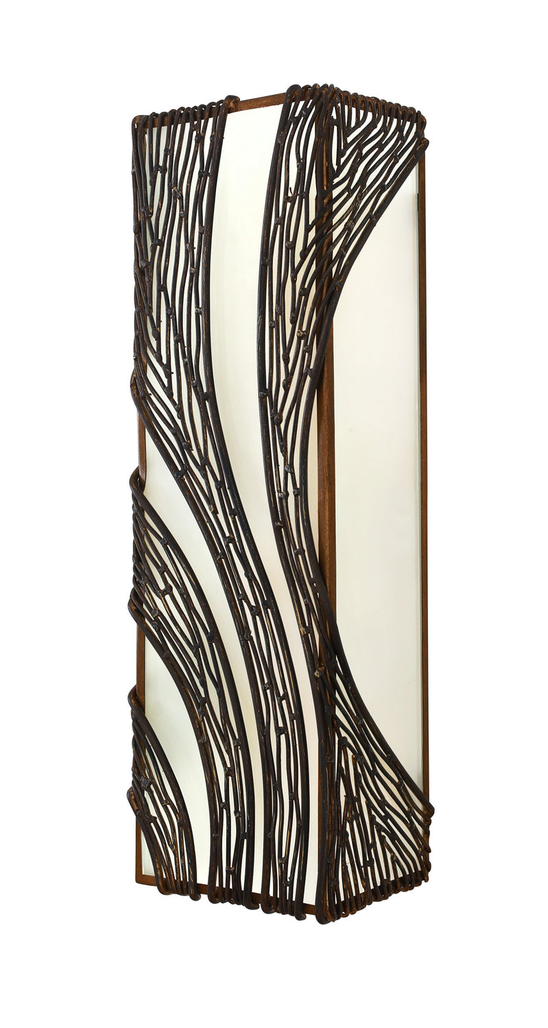 Varaluz Flow 240W03HO Wall Sconce Light - Hammered Ore