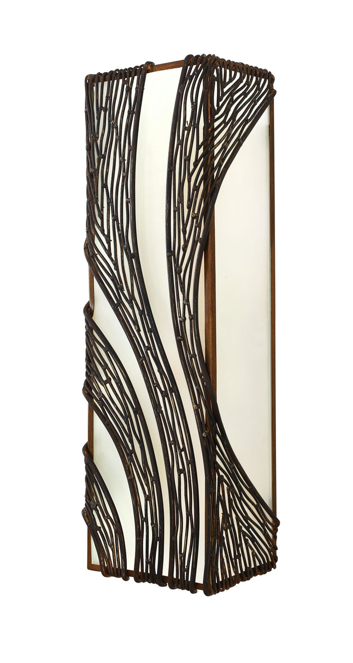 Varaluz Flow 240W03HO Wall Sconce Light - Hammered Ore