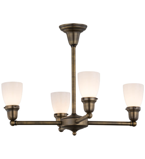 Meyda Tiffany Revival Oyster Bay 56474 Chandelier Light - Antique Brass