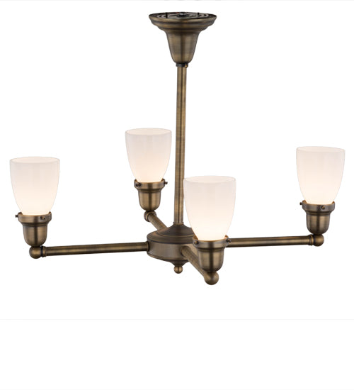 Meyda Tiffany Revival Oyster Bay 56474 Chandelier Light - Antique Brass