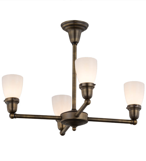 Meyda Tiffany Revival Oyster Bay 56474 Chandelier Light - Antique Brass