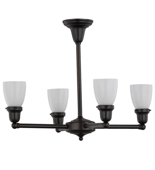 Meyda Tiffany Revival Oyster Bay 56476 Chandelier Light - Craftsman Brown