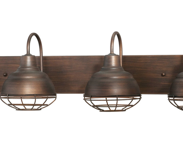 Millennium Neo-Industrial 5424-RBZ Bath Vanity Light 37 in. wide - Rubbed Bronze
