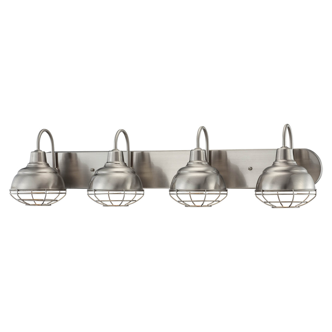 Millennium Neo-Industrial 5424-SN Bath Vanity Light 37 in. wide - Satin Nickel