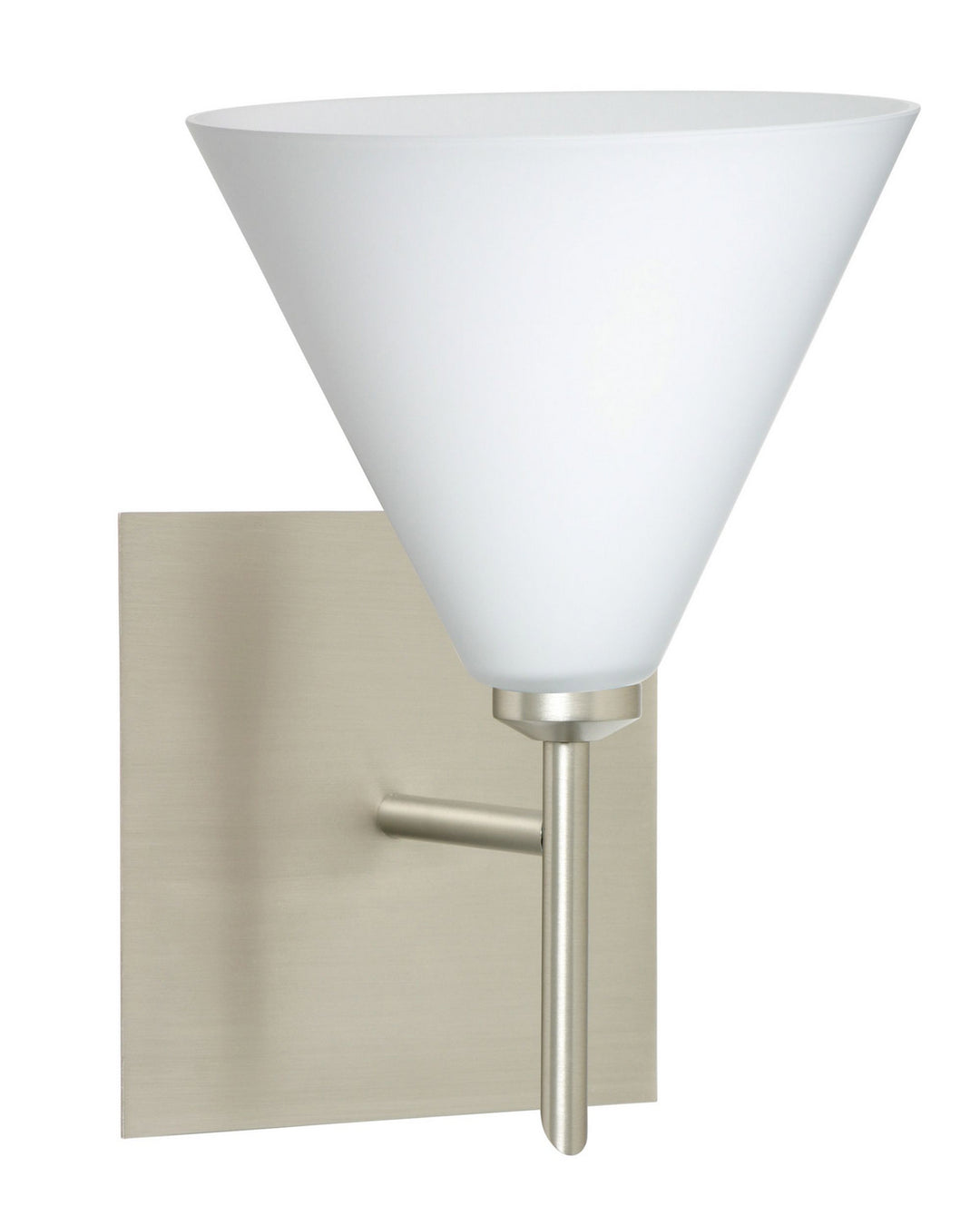 Besa Kani 1SW-512107-SN-SQ Wall Sconce Light - Satin Nickel