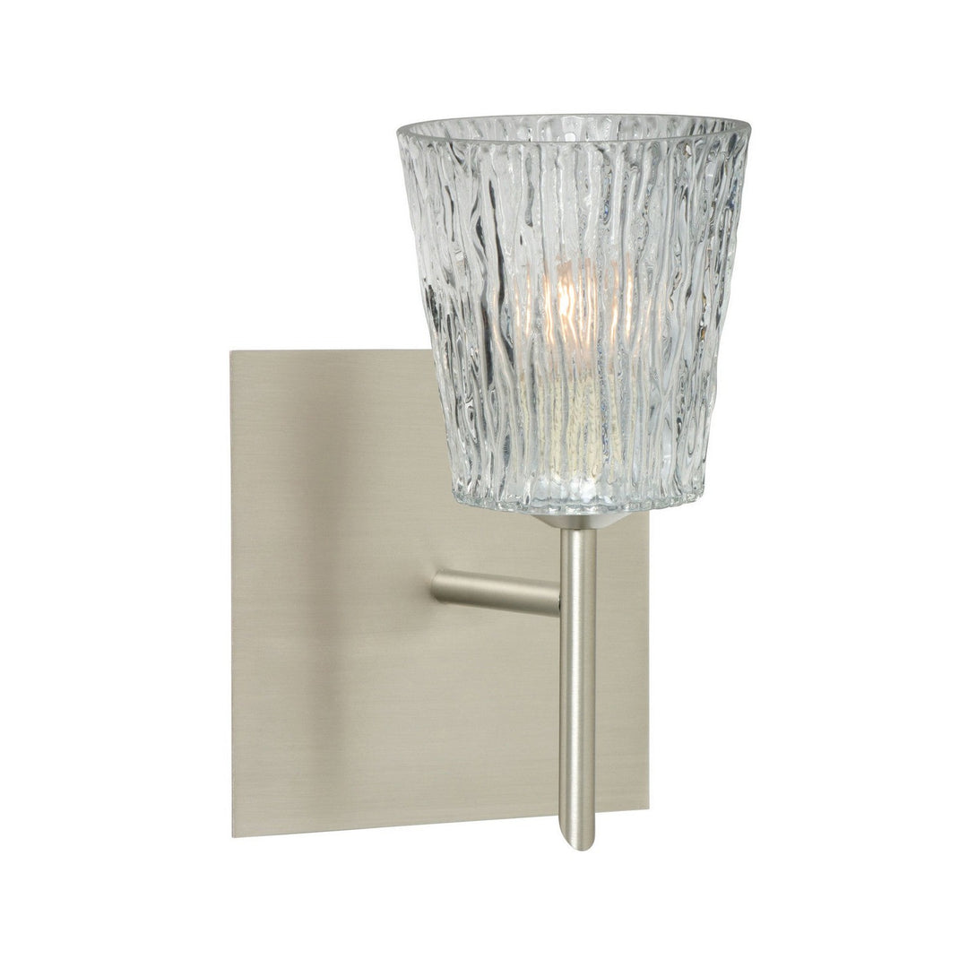 Besa Nico 1SW-512500-SN-SQ Wall Sconce Light - Satin Nickel
