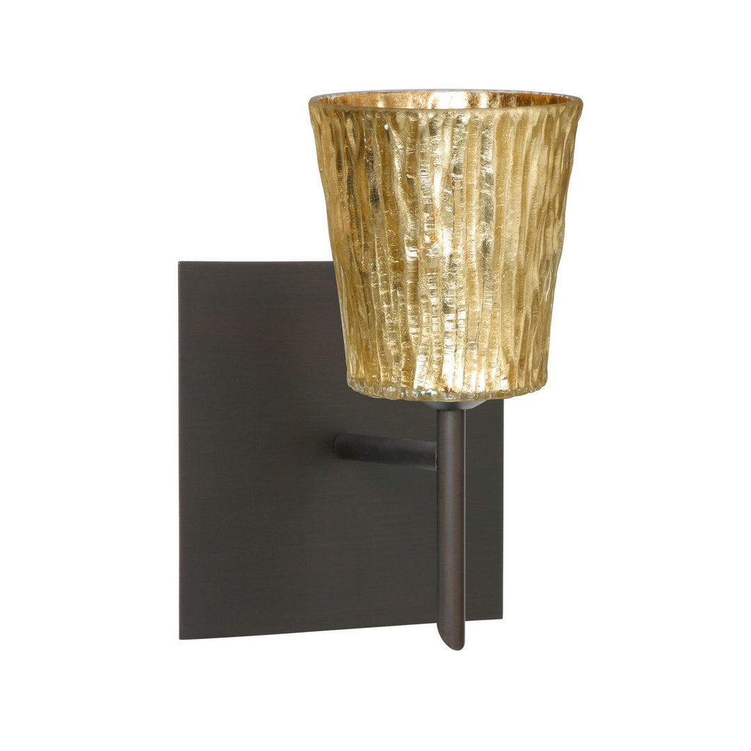 Besa Nico 1SW-5125GF-BR-SQ Wall Sconce Light - Bronze