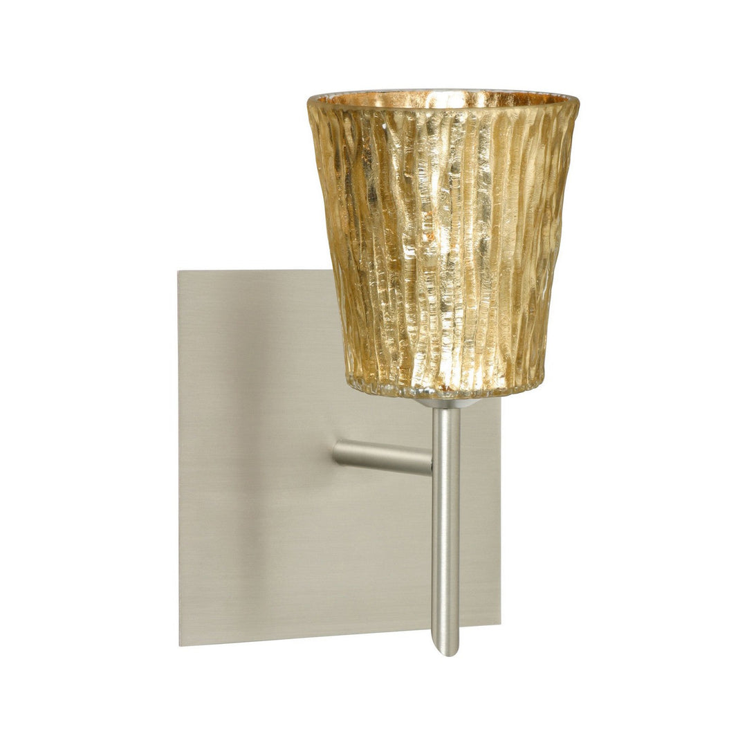 Besa Nico 1SW-5125GF-SN-SQ Wall Sconce Light - Satin Nickel