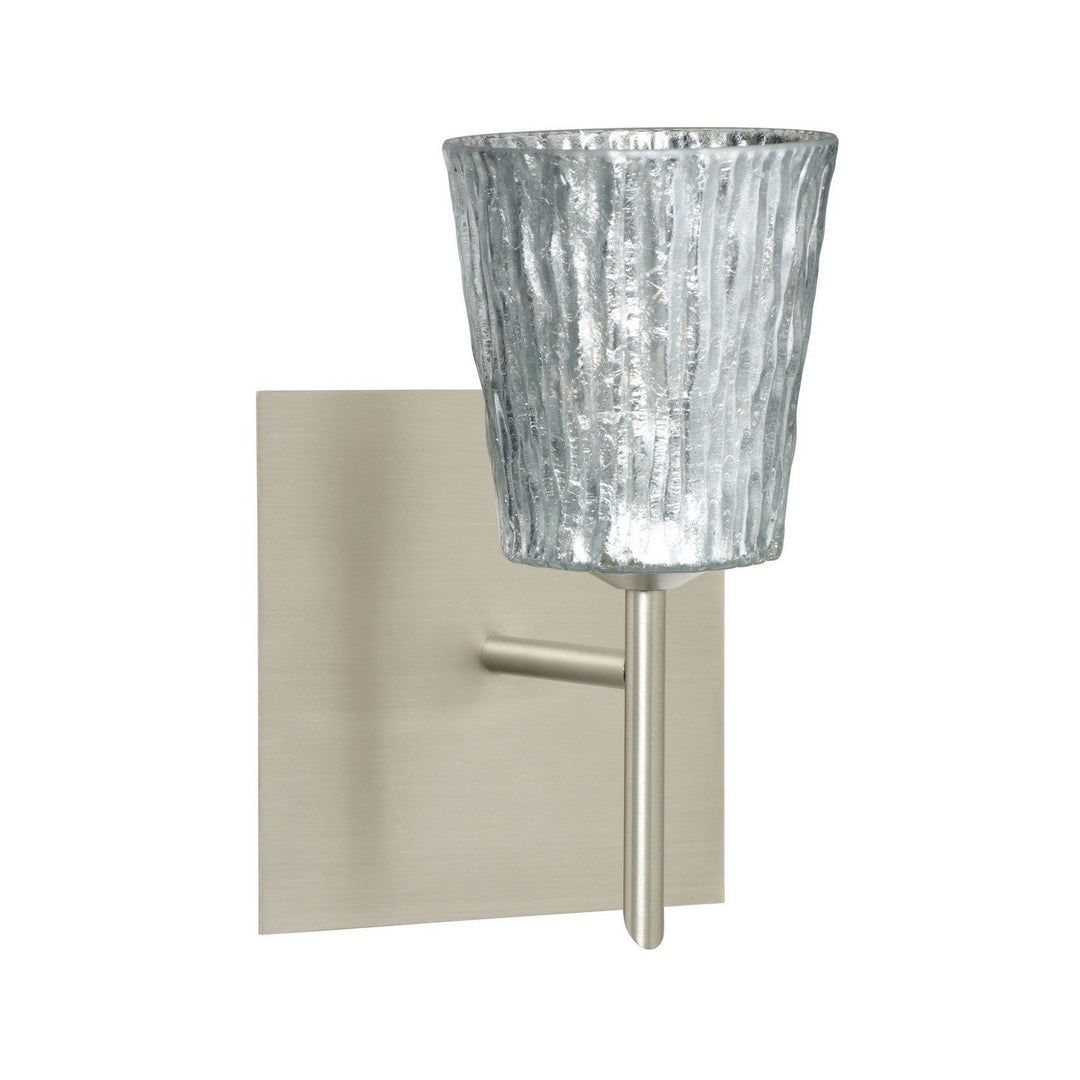 Besa Nico 1SW-5125SF-SN-SQ Wall Sconce Light - Satin Nickel