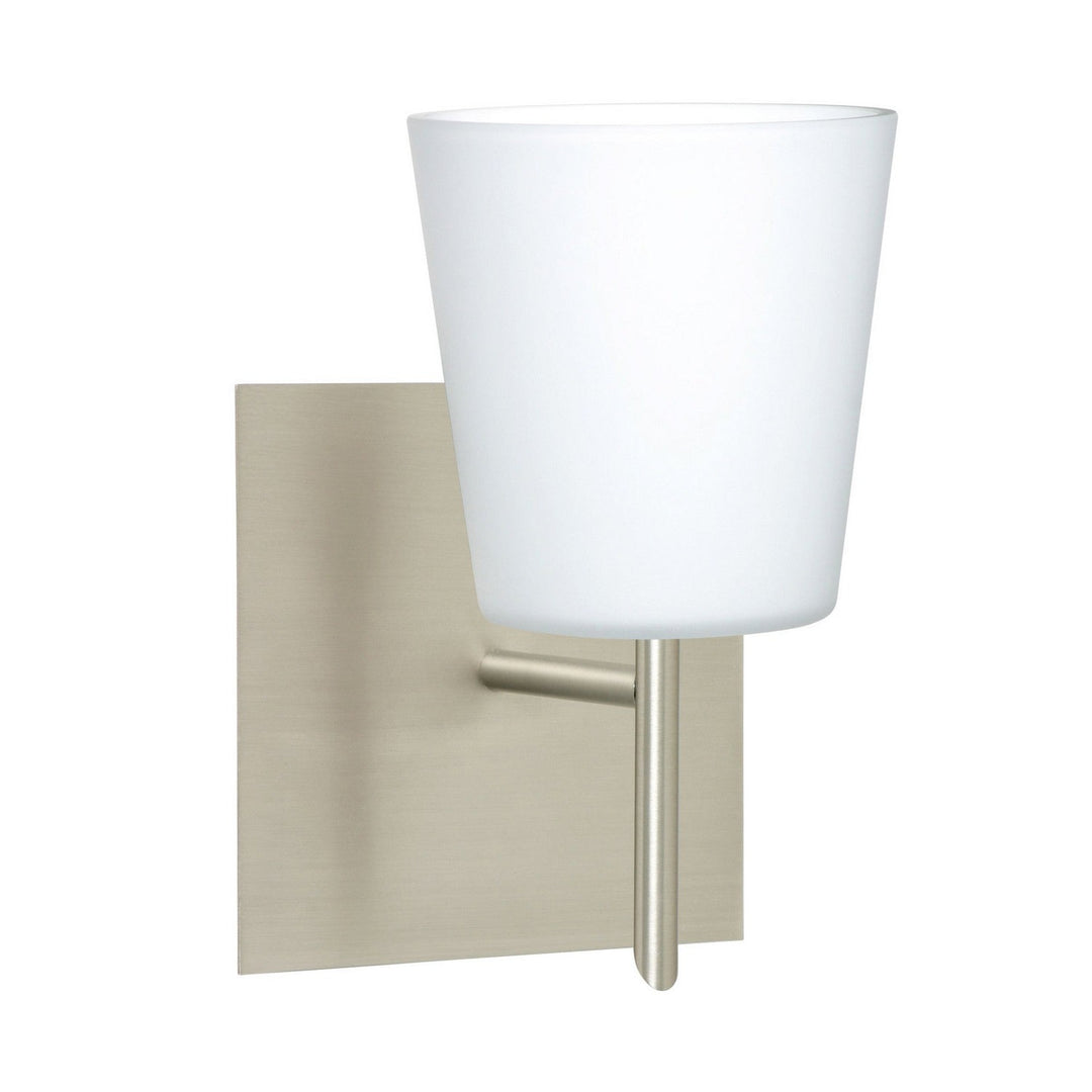 Besa Canto 1SW-513107-SN-SQ Wall Sconce Light - Satin Nickel