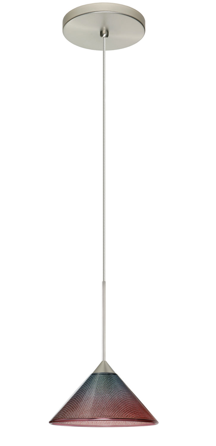 Besa Kona 1XT-117691-SN Pendant Light - Satin Nickel
