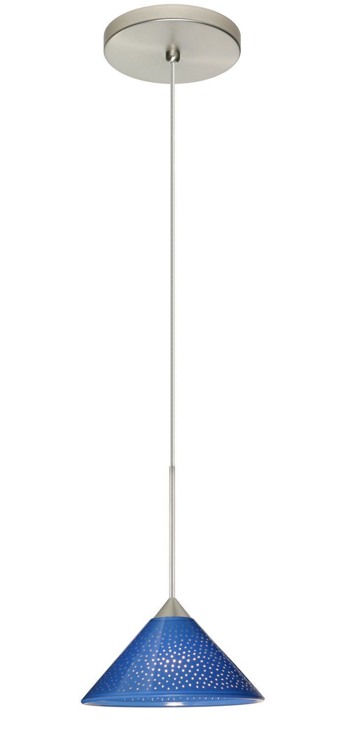 Besa Kona 1XT-282484-SN Pendant Light - Satin Nickel