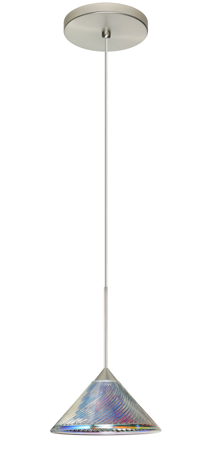 Besa Kona 1XT-550493-SN Pendant Light - Satin Nickel
