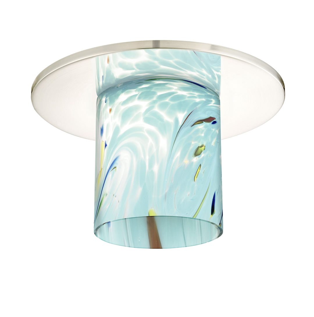 Recesso Lighting 10536-26-GL1021 Hurricane Recessed Light Shade Recessed Light Chrome