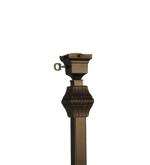 Meyda Tiffany Lighting 56850 Mission One Light Torchiere Utility Light Bronze / Dark