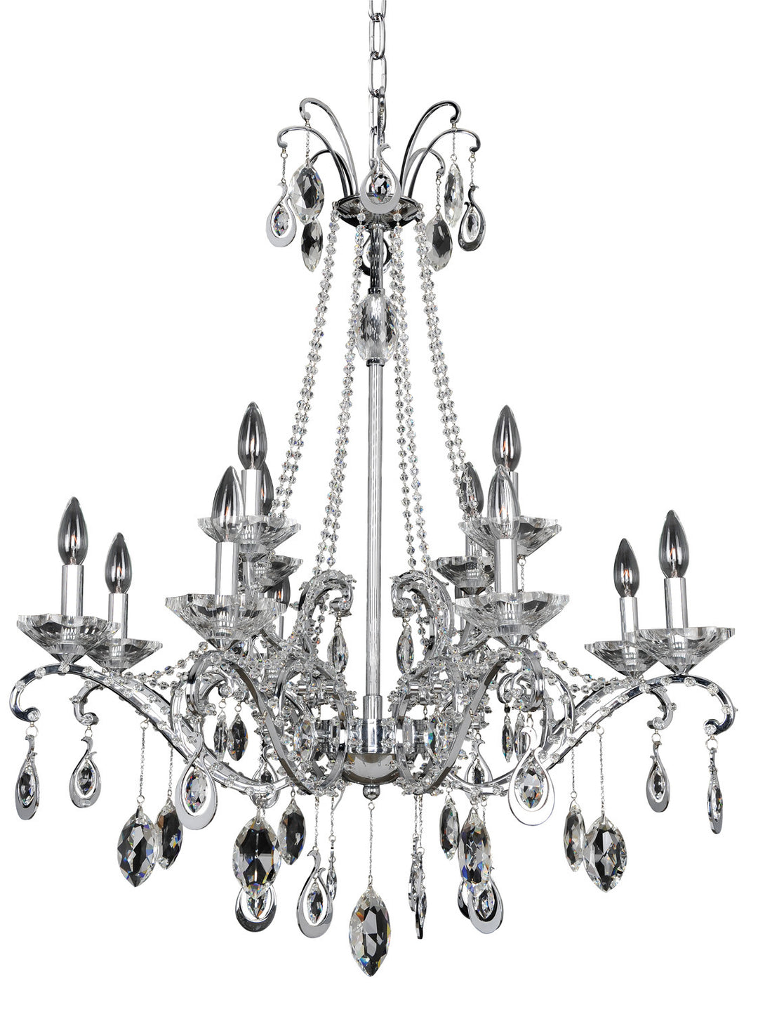 Allegri Torreli 023551-010-FR001 Chandelier Light - Chrome