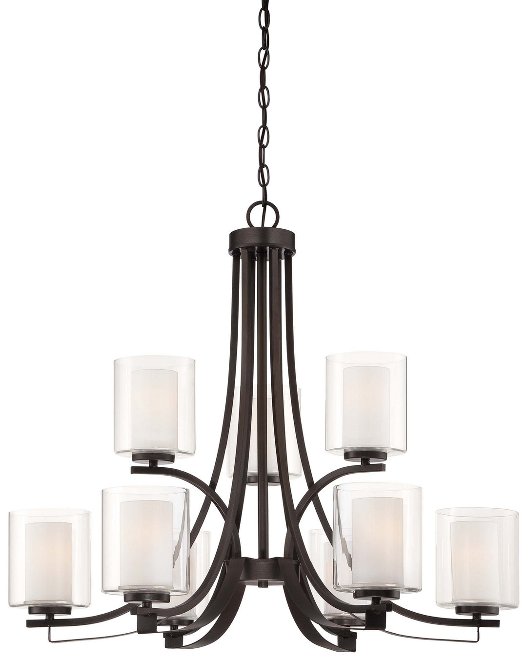 Minka-Lavery Parsons Studio 4109-172 Chandelier Light - Smoked Iron