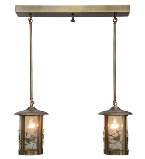 Meyda Tiffany Fulton 57169 Pendant Light - Antique Brass