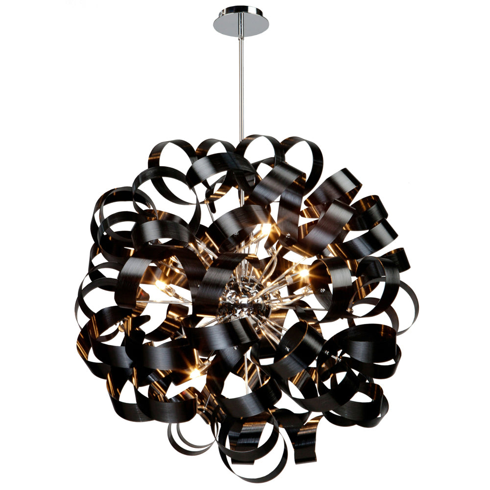 Artcraft Bel Air AC602BK Pendant Light - Metallic Black