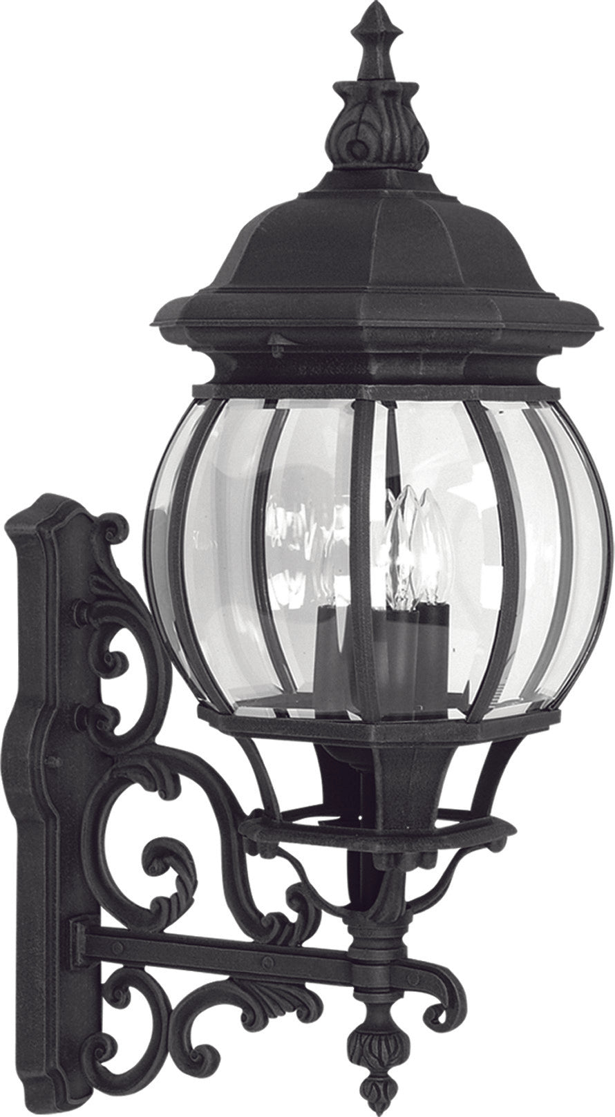 Artcraft Lighting AC8490BK Classico Four Light Outdoor Wall Mount Outdoor Black