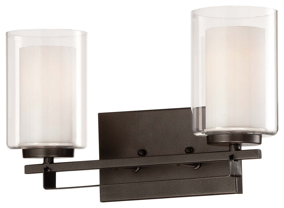 Minka-Lavery Parsons Studio 6102-172 Bath Vanity Light 15 in. wide - Smoked Iron