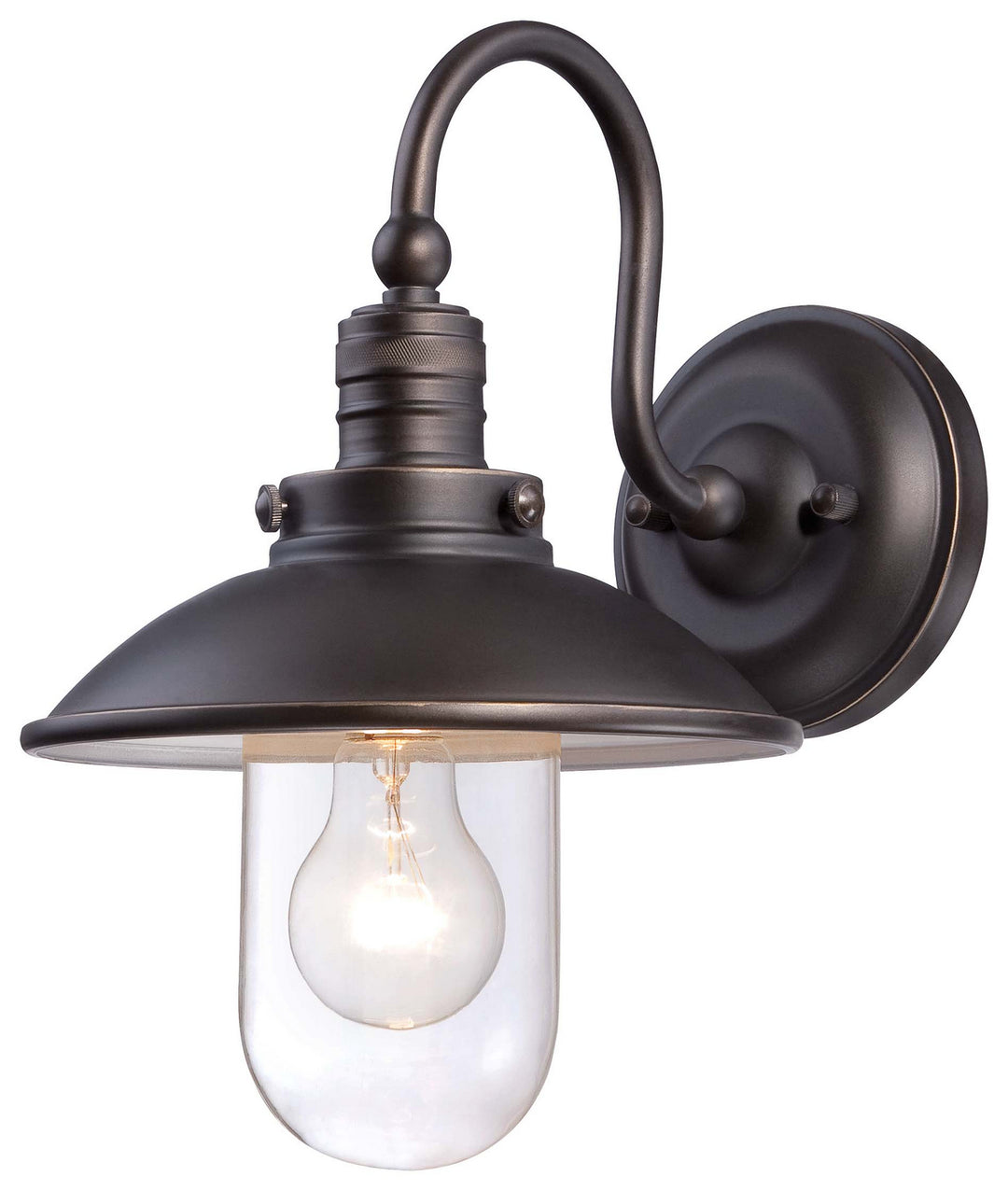 Minka-Lavery Lighting 71163-143C Downtown Edison One Light Wall Mount Outdoor Bronze / Dark