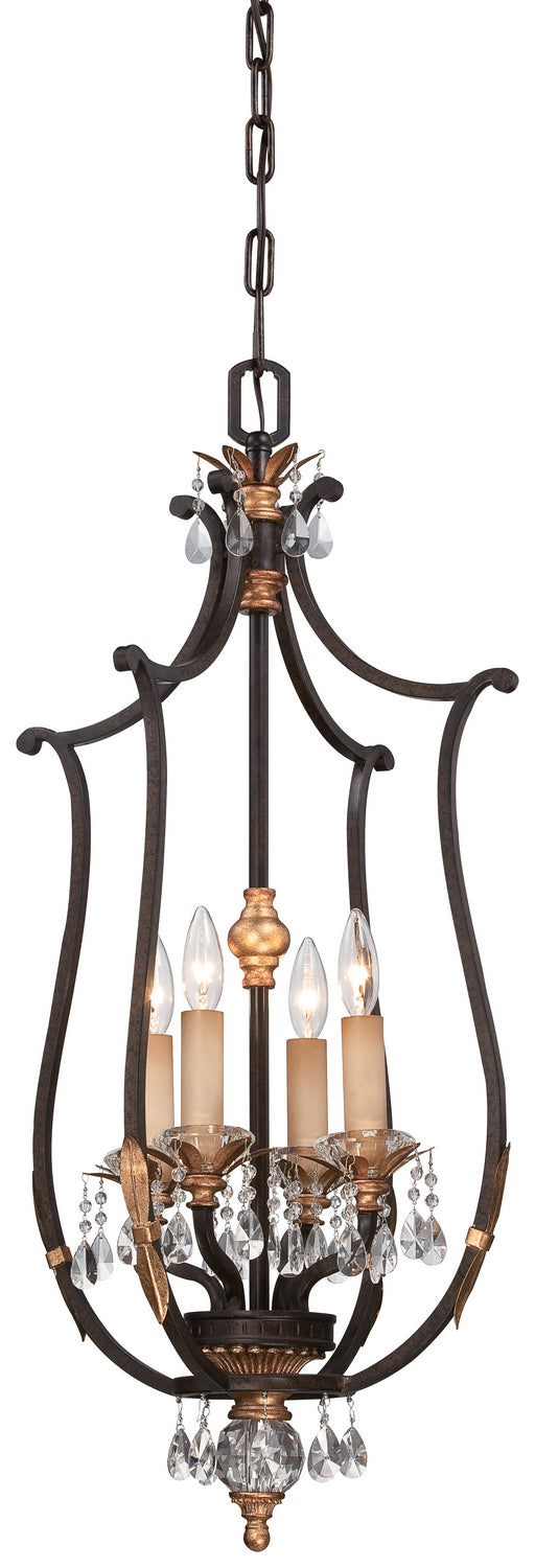 Metropolitan Bella Cristallo N6644-258B Pendant Light - French Bronze W/ Gold Highlights