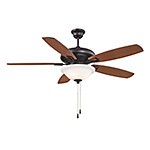 Savoy House Mystique 52-831-5RV-13 Ceiling Fan 52 - English Bronze, Walnut and Teak/