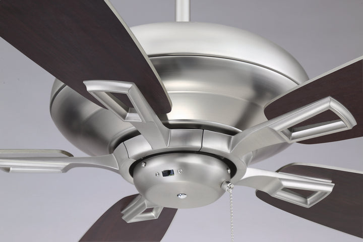 Meridian Mystique M2017BNRV Ceiling Fan 52 - Brushed Nickel, Chestnut and Silver/