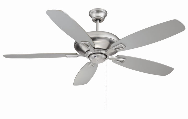 Meridian Mystique M2017BNRV Ceiling Fan 52 - Brushed Nickel, Chestnut and Silver/