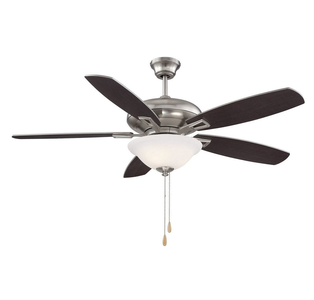 Meridian Mystique M2017BNRV Ceiling Fan 52 - Brushed Nickel, Chestnut and Silver/