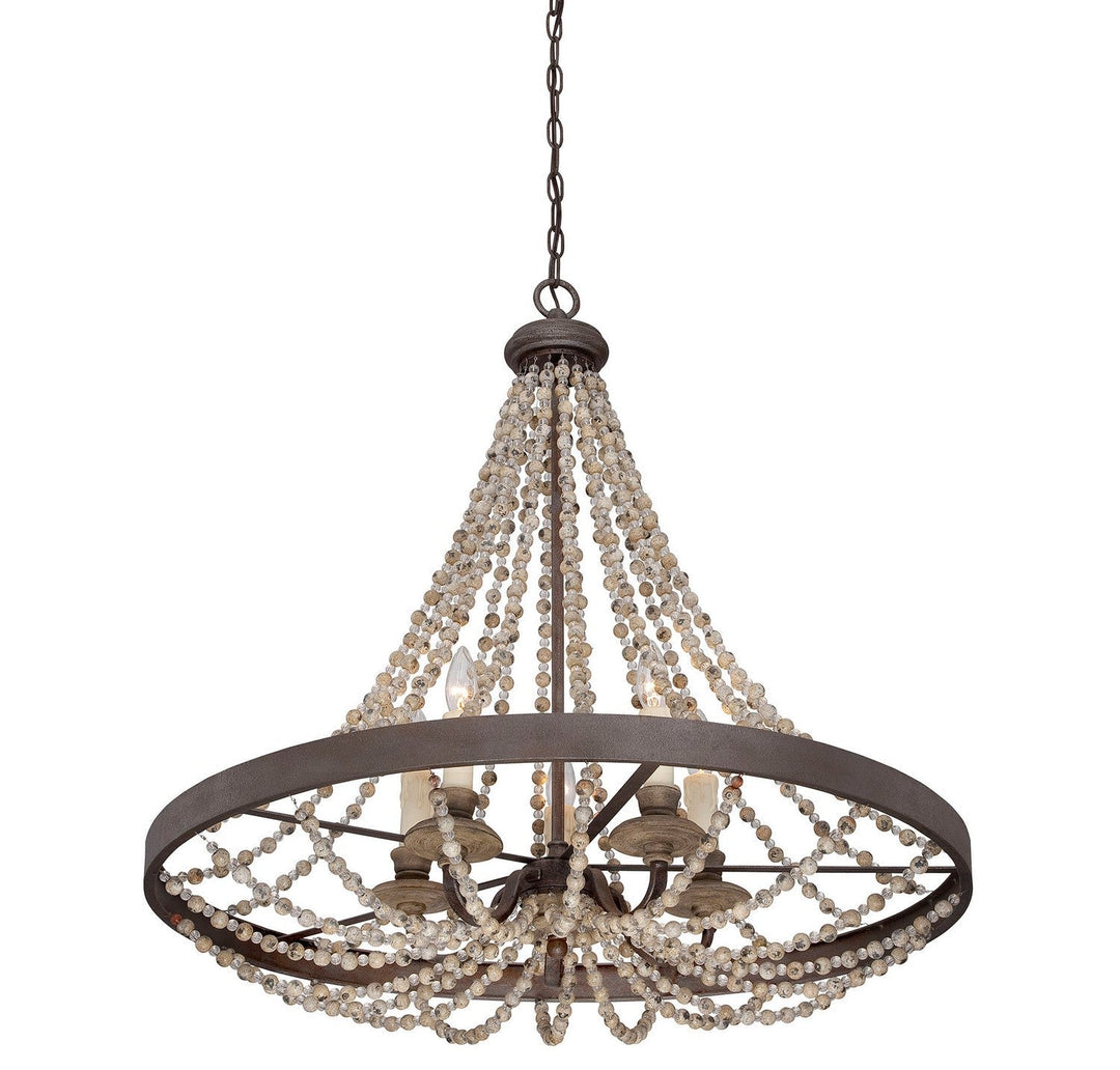 Savoy House Mallory 7-7406-5-39 Chandelier Light - Fossil Stone