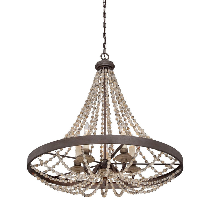 Savoy House Mallory 7-7406-5-39 Chandelier Light - Fossil Stone