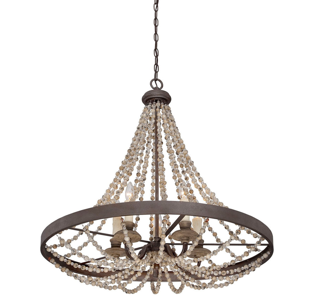 Savoy House Mallory 7-7406-5-39 Chandelier Light - Fossil Stone