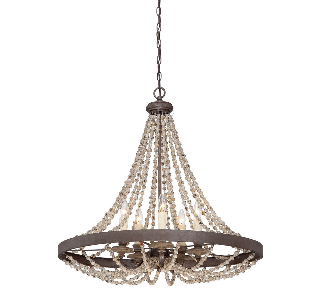 Savoy House Mallory 7-7406-5-39 Chandelier Light - Fossil Stone