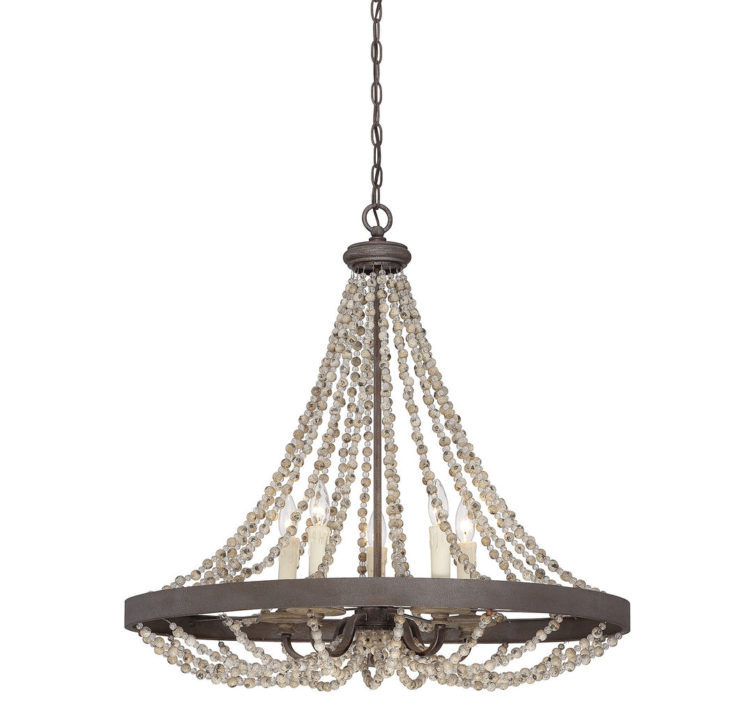 Savoy House Mallory 7-7406-5-39 Chandelier Light - Fossil Stone