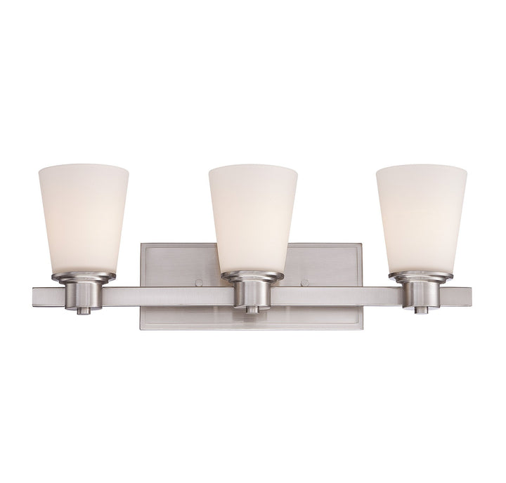 Savoy House Fontaine 8-1080-3-SN Bath Vanity Light 23 in. wide - Satin Nickel