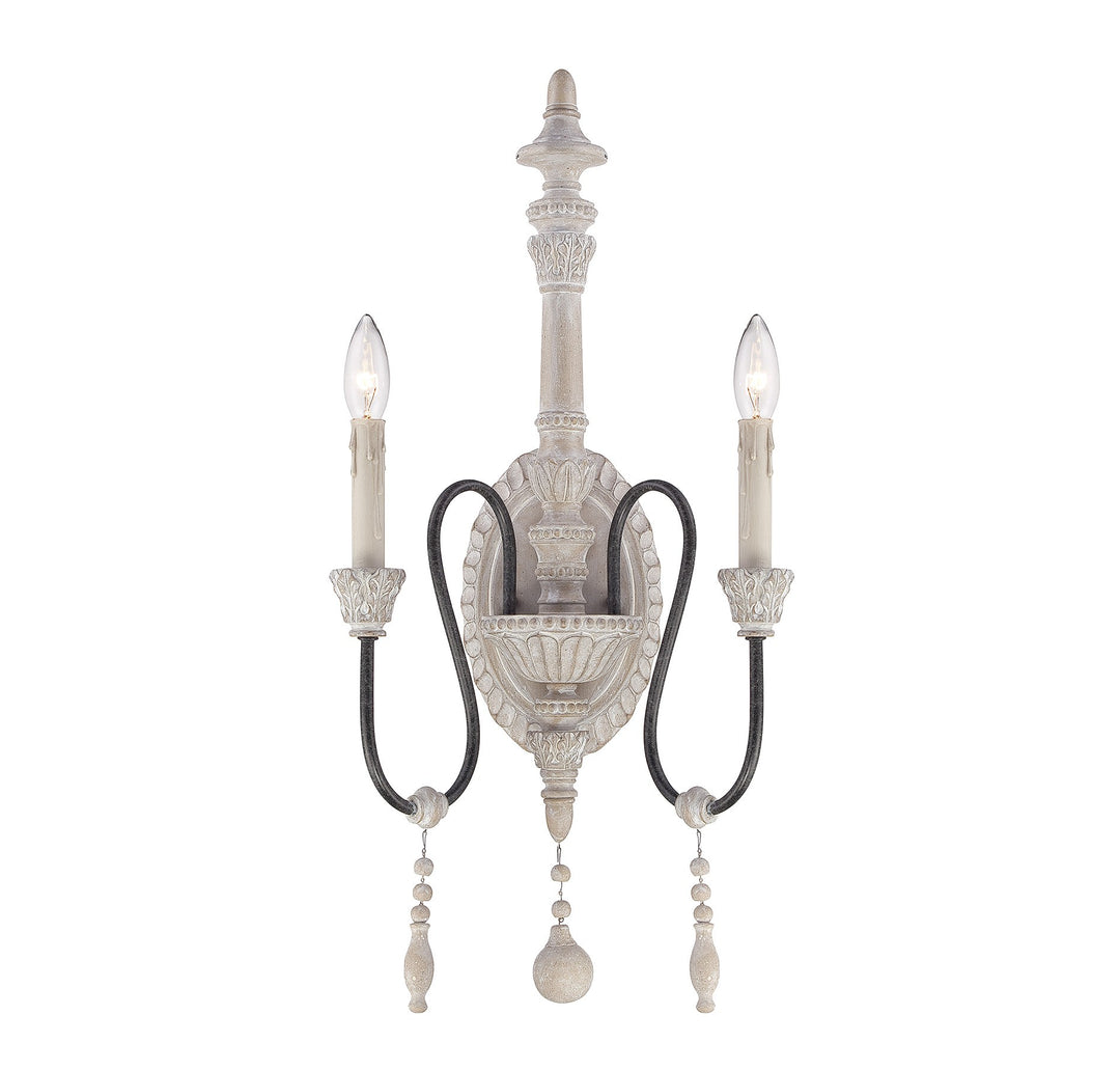 Savoy House Ashland 9-293-2-23 Wall Light - White Washed Driftwood