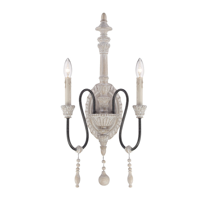 Savoy House Ashland 9-293-2-23 Wall Light - White Washed Driftwood
