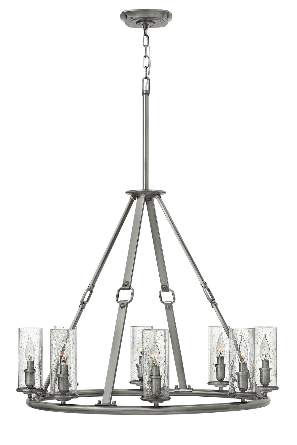 Hinkley Dakota 4788PL Chandelier Light - Polished Antique Nickel