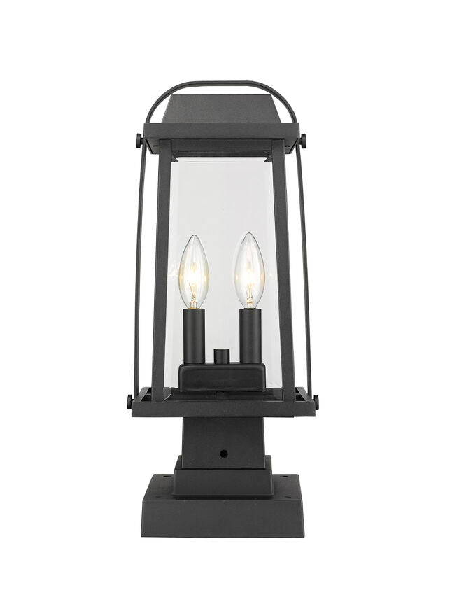 Z-Lite Lighting 574PHMS-SQPM-BK  Millworks Outdoor Black