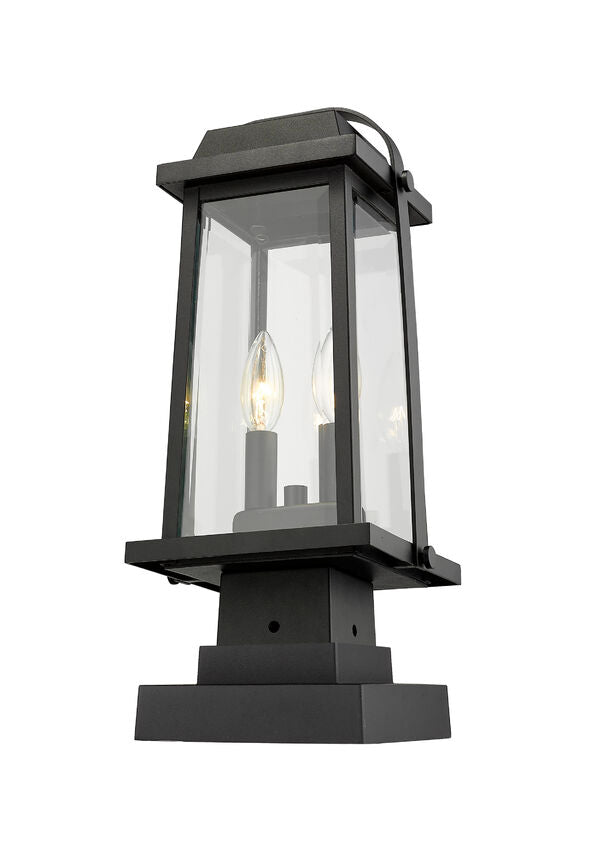 Z-Lite Lighting 574PHMS-SQPM-BK  Millworks Outdoor Black