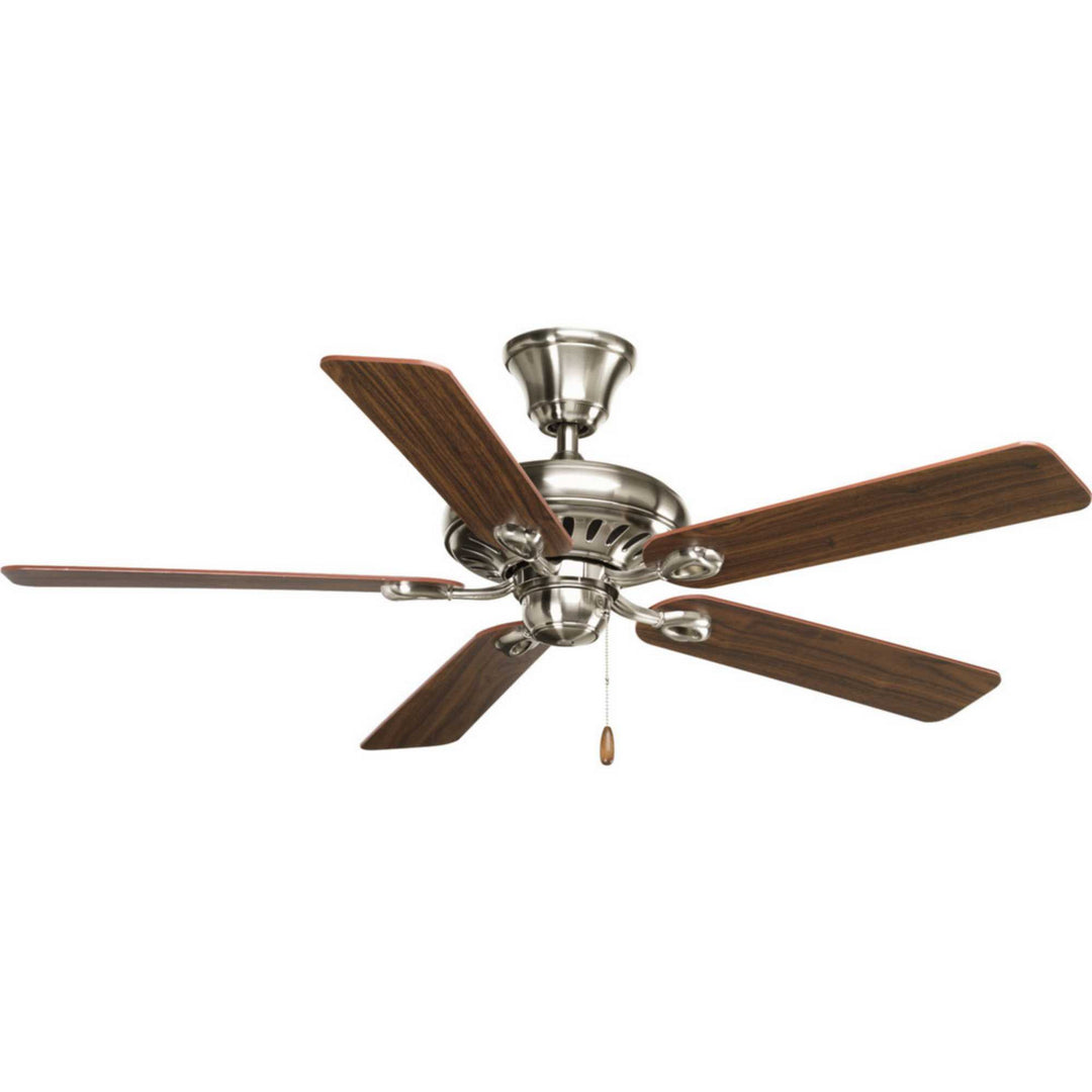 Progress AirPro P2521-09WA Ceiling Fan 52 - Brushed Nickel, Classic Walnut, Dark Walnut/