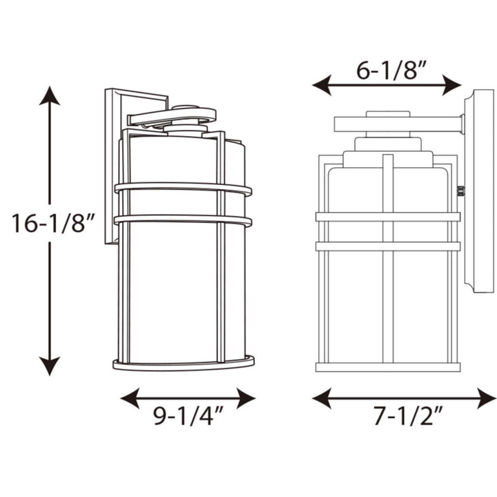Progress Lighting P6064-31 Format One Light Wall Lantern Outdoor Black