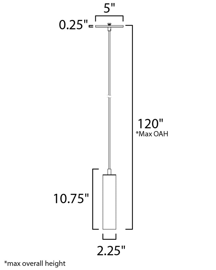 Maxim Trim 57600PC Pendant Light - Polished Chrome