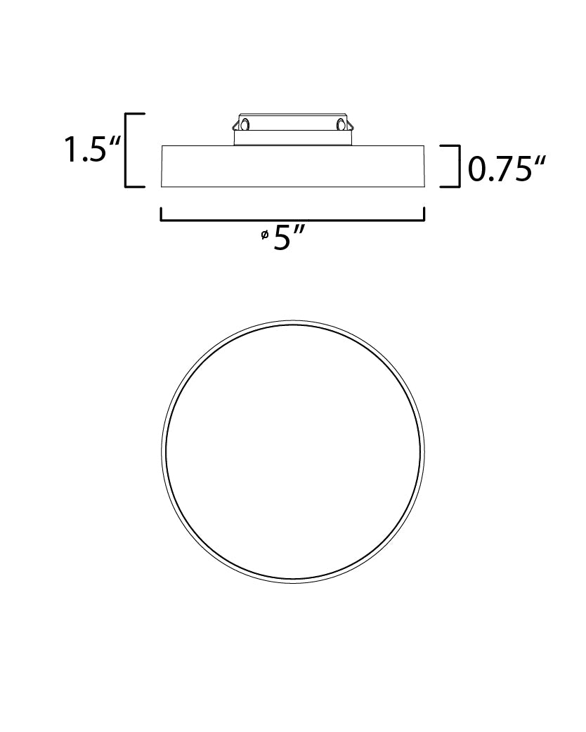 Maxim Trim 57660WTPC Ceiling Light - Polished Chrome