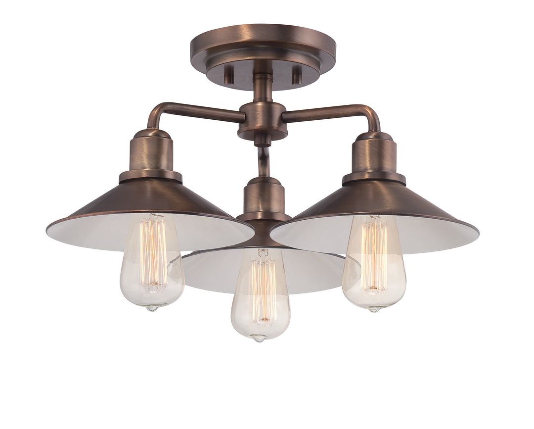Designers Fountain Newbury Station 85411-OSB Ceiling Light - Old Satin Brass