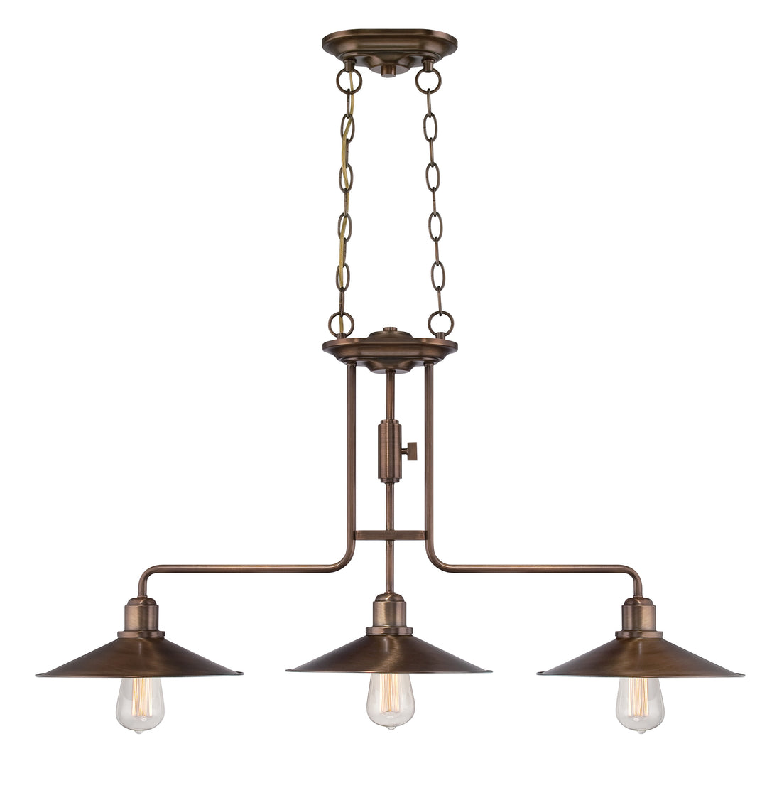 Designers Fountain Newbury Station 85438-OSB Pendant Light - Old Satin Brass